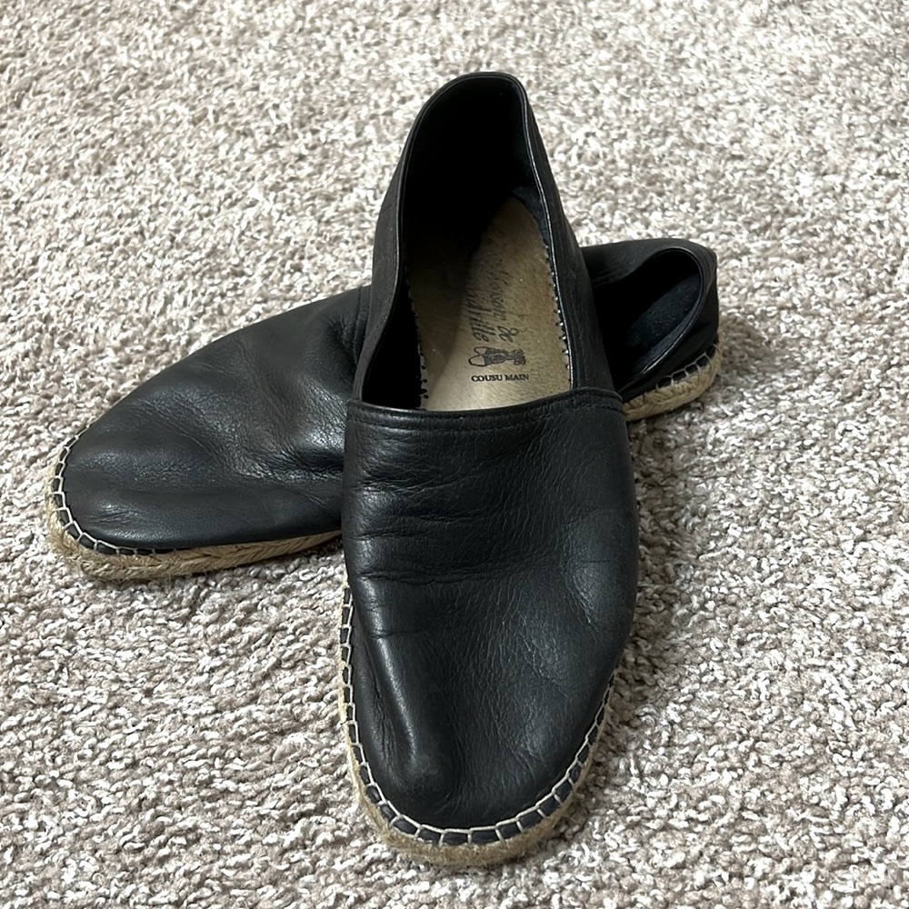 Men espadrilles leather